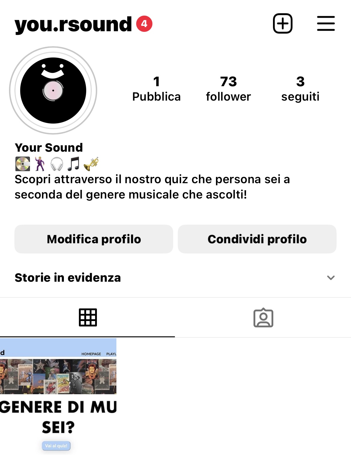 Obiettivo instagram