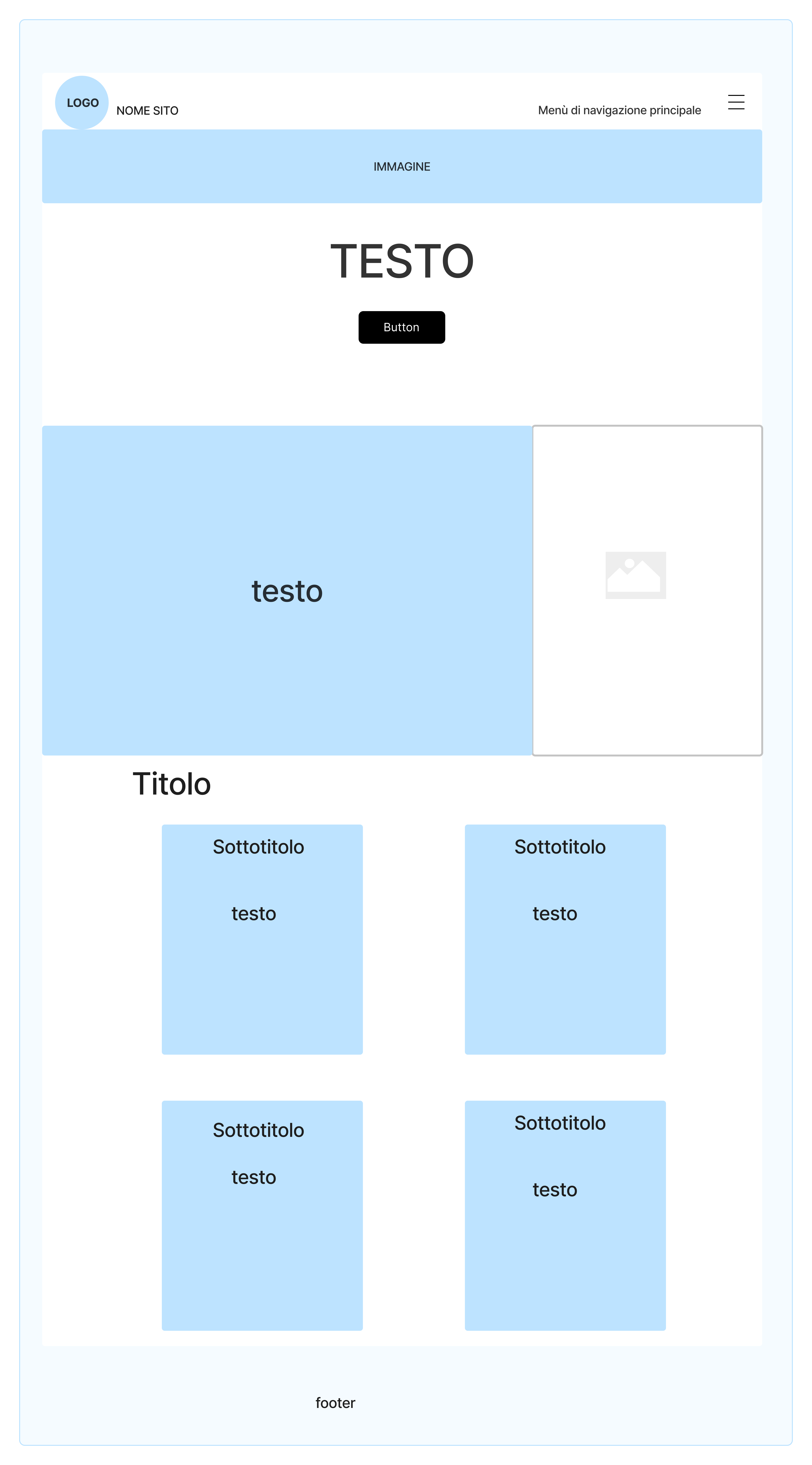 layout del sito